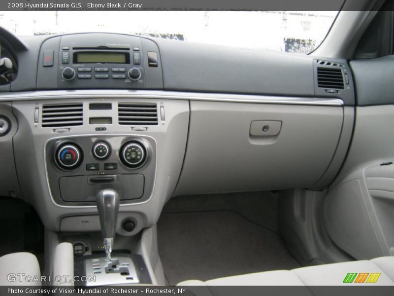 Ebony Black / Gray 2008 Hyundai Sonata GLS