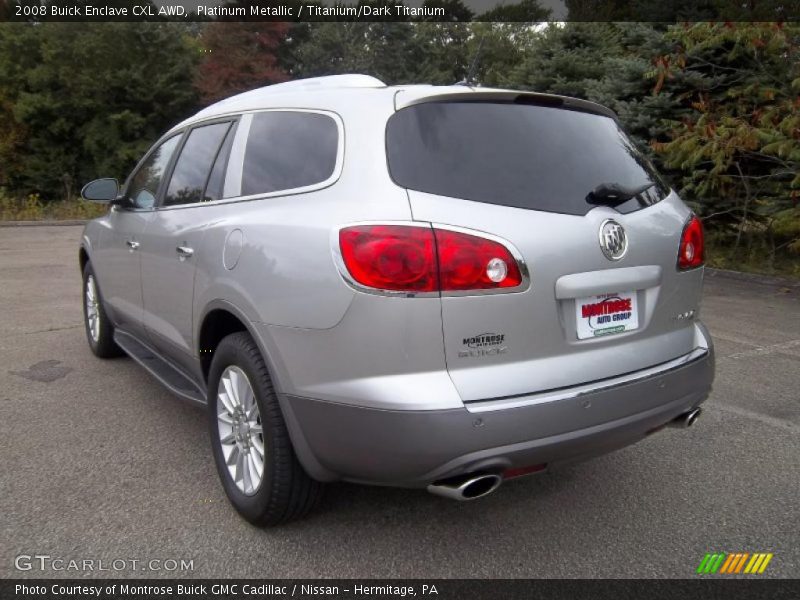 Platinum Metallic / Titanium/Dark Titanium 2008 Buick Enclave CXL AWD