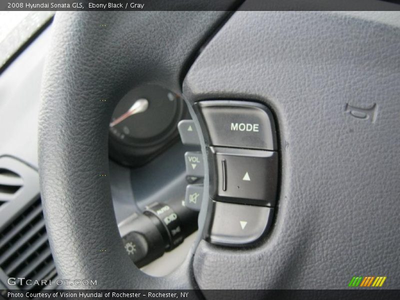 Ebony Black / Gray 2008 Hyundai Sonata GLS