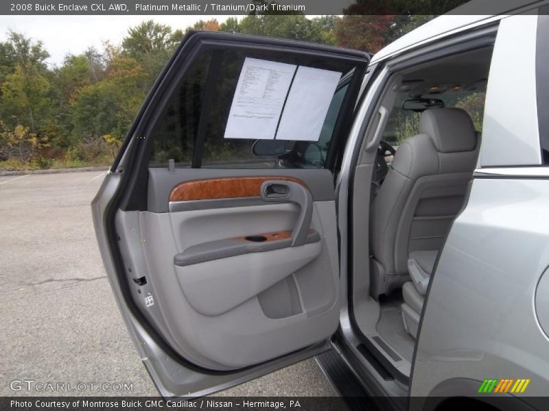 Platinum Metallic / Titanium/Dark Titanium 2008 Buick Enclave CXL AWD