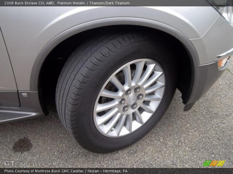 Platinum Metallic / Titanium/Dark Titanium 2008 Buick Enclave CXL AWD