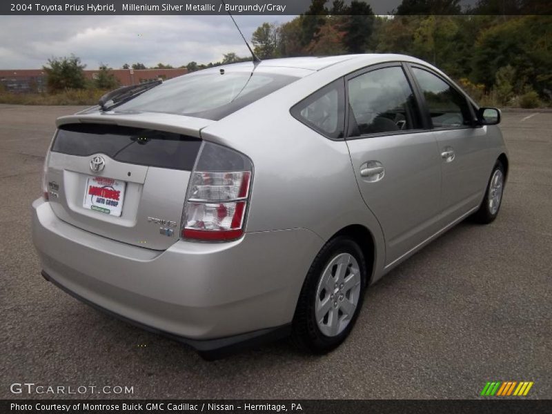 Millenium Silver Metallic / Burgundy/Gray 2004 Toyota Prius Hybrid