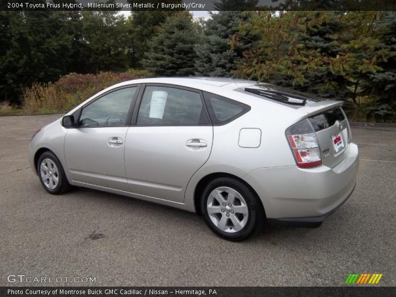 Millenium Silver Metallic / Burgundy/Gray 2004 Toyota Prius Hybrid