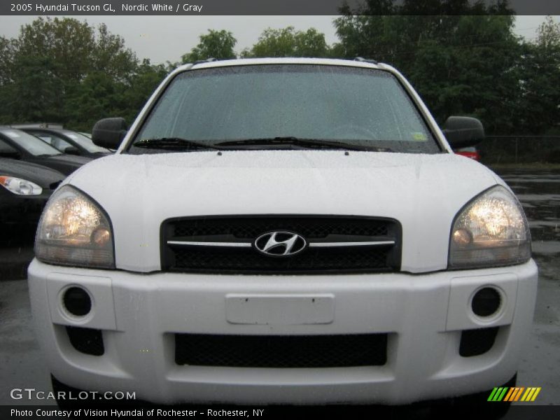 Nordic White / Gray 2005 Hyundai Tucson GL