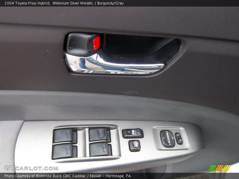 Millenium Silver Metallic / Burgundy/Gray 2004 Toyota Prius Hybrid