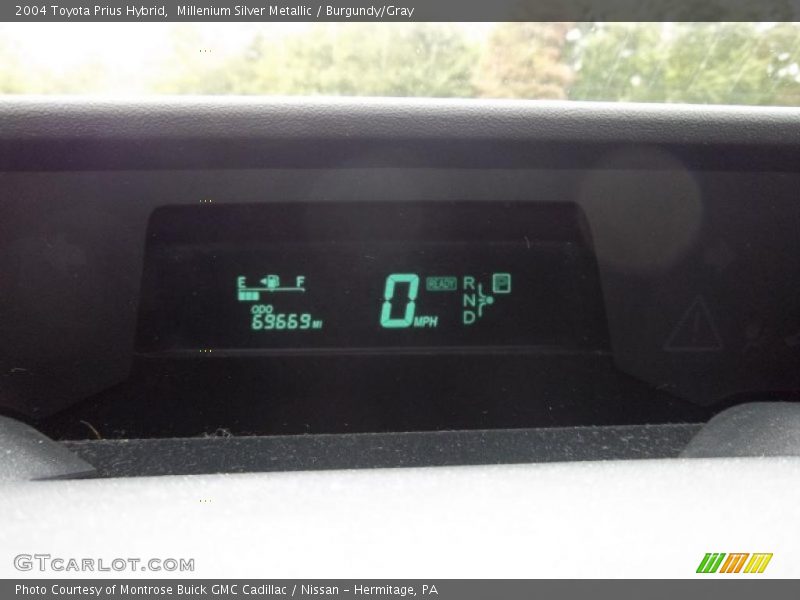 Millenium Silver Metallic / Burgundy/Gray 2004 Toyota Prius Hybrid