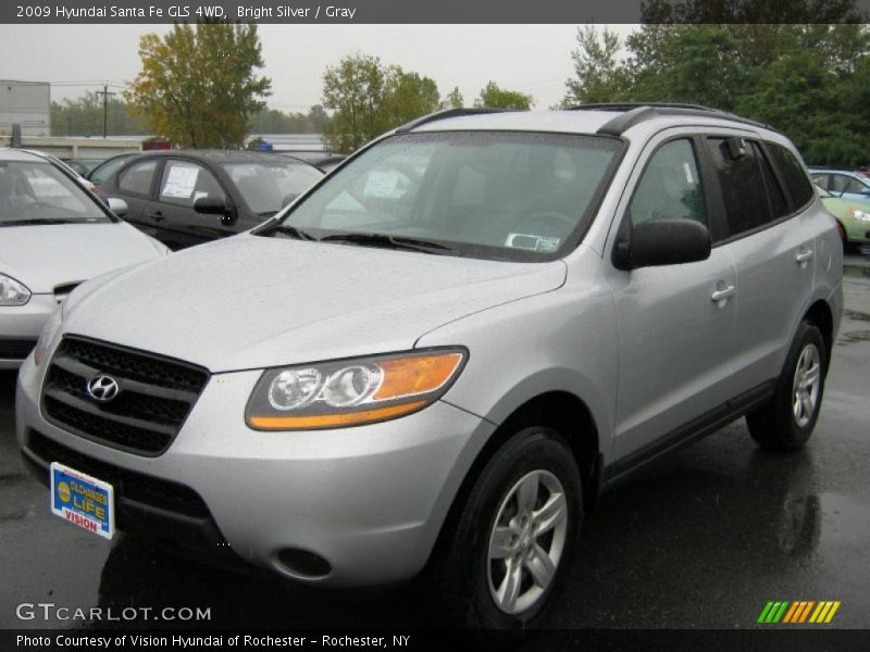Bright Silver / Gray 2009 Hyundai Santa Fe GLS 4WD
