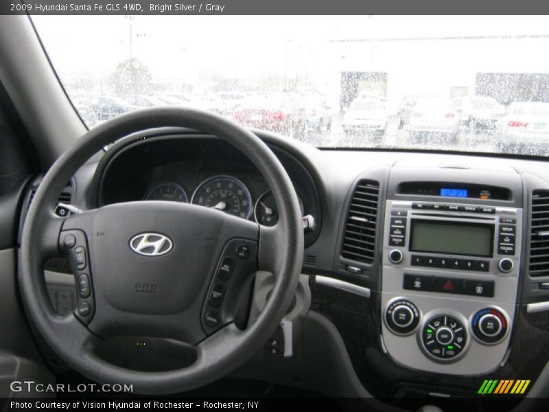 Bright Silver / Gray 2009 Hyundai Santa Fe GLS 4WD