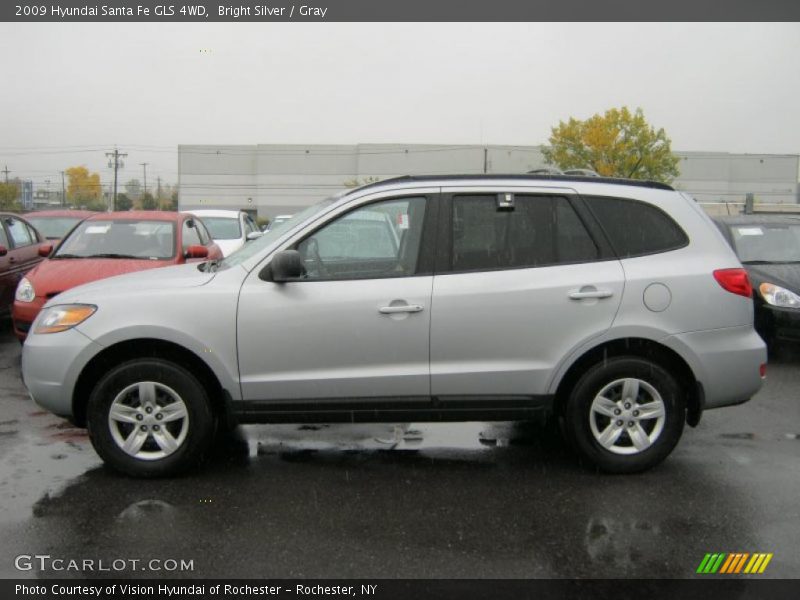 Bright Silver / Gray 2009 Hyundai Santa Fe GLS 4WD