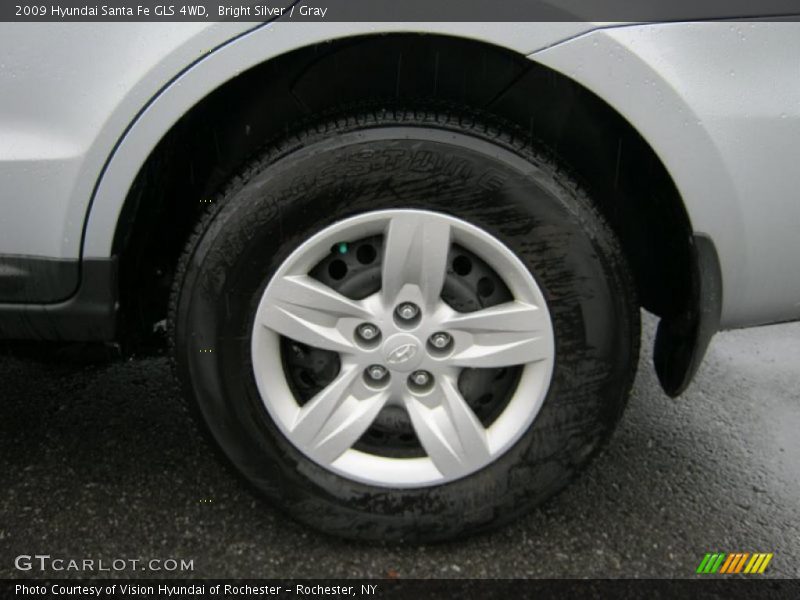 Bright Silver / Gray 2009 Hyundai Santa Fe GLS 4WD