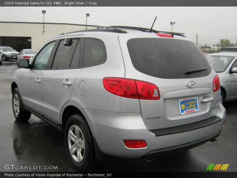 Bright Silver / Gray 2009 Hyundai Santa Fe GLS 4WD