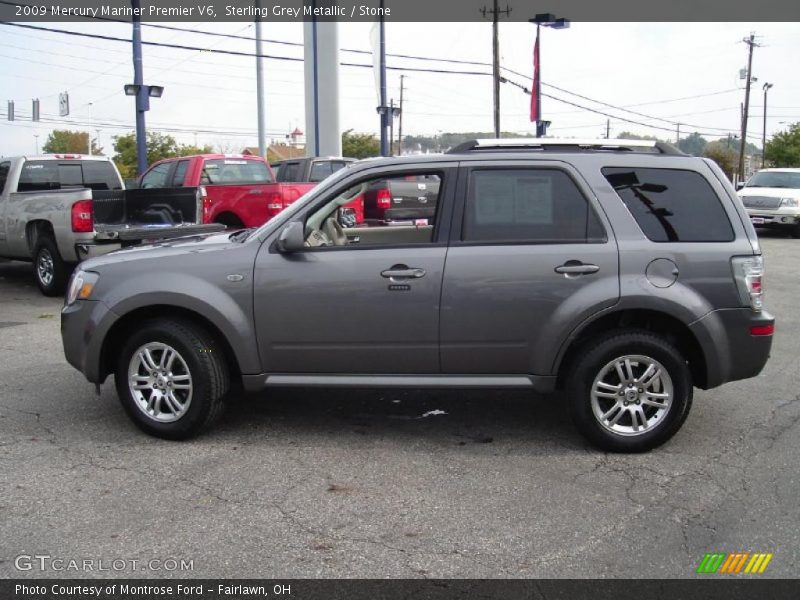 Sterling Grey Metallic / Stone 2009 Mercury Mariner Premier V6