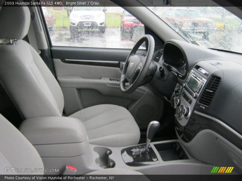 Bright Silver / Gray 2009 Hyundai Santa Fe GLS 4WD