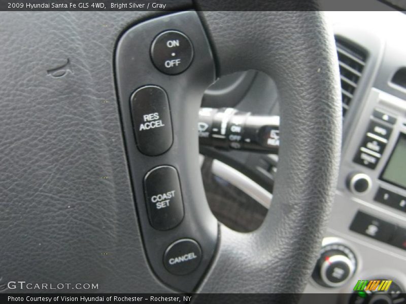 Bright Silver / Gray 2009 Hyundai Santa Fe GLS 4WD