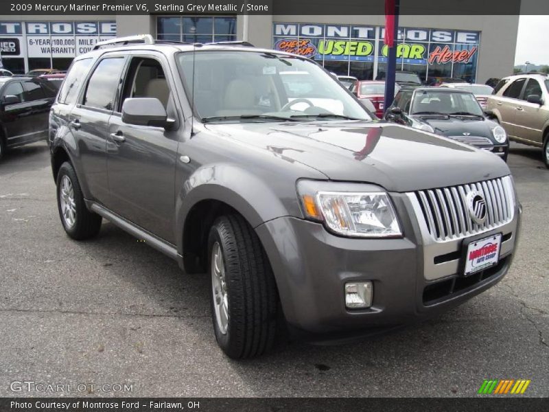 Sterling Grey Metallic / Stone 2009 Mercury Mariner Premier V6