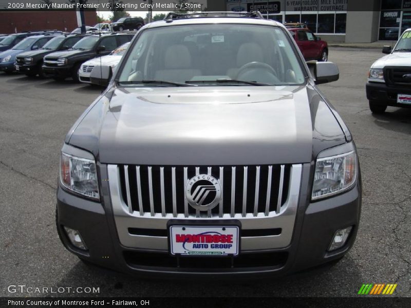 Sterling Grey Metallic / Stone 2009 Mercury Mariner Premier V6