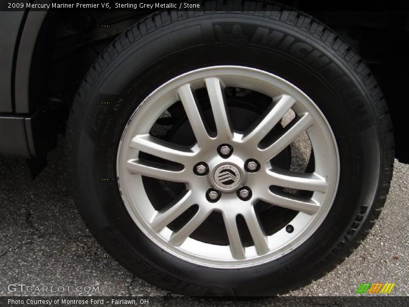 Sterling Grey Metallic / Stone 2009 Mercury Mariner Premier V6