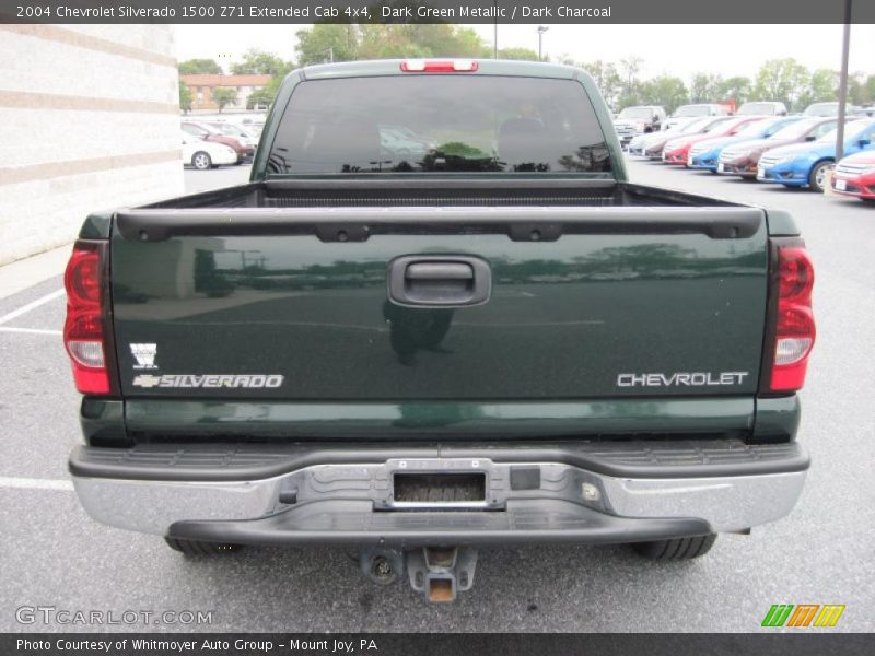 Dark Green Metallic / Dark Charcoal 2004 Chevrolet Silverado 1500 Z71 Extended Cab 4x4