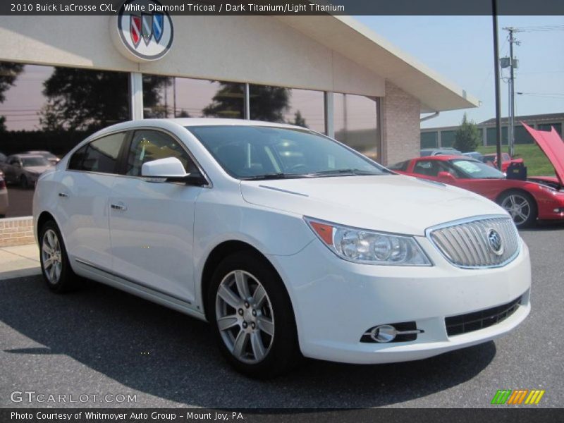 White Diamond Tricoat / Dark Titanium/Light Titanium 2010 Buick LaCrosse CXL