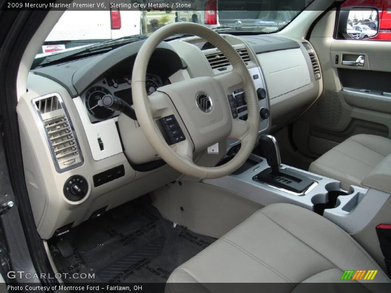 Sterling Grey Metallic / Stone 2009 Mercury Mariner Premier V6
