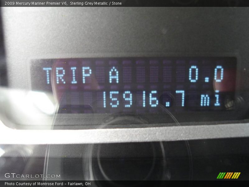 Sterling Grey Metallic / Stone 2009 Mercury Mariner Premier V6