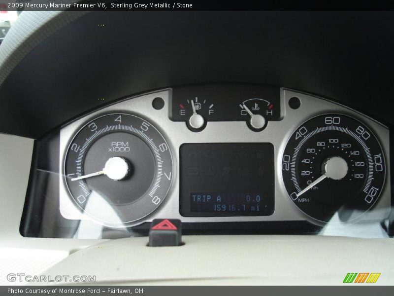 Sterling Grey Metallic / Stone 2009 Mercury Mariner Premier V6