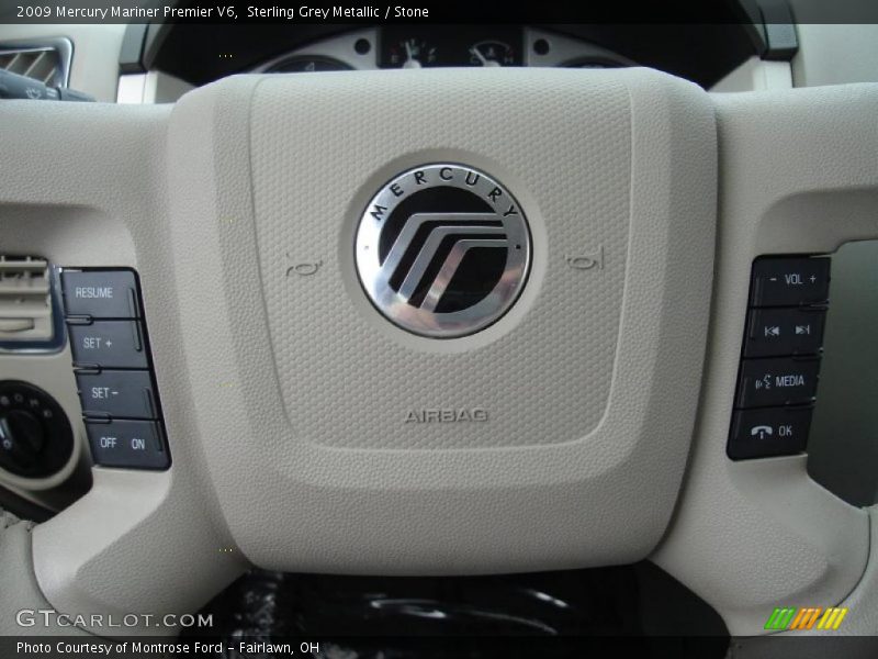 Sterling Grey Metallic / Stone 2009 Mercury Mariner Premier V6