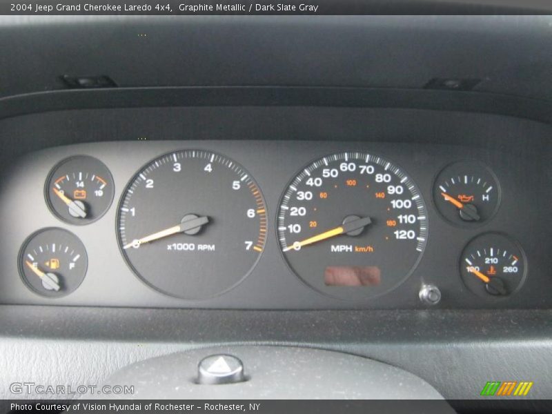 Graphite Metallic / Dark Slate Gray 2004 Jeep Grand Cherokee Laredo 4x4