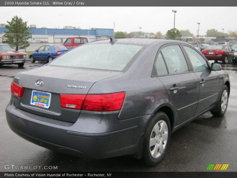 Willow Gray / Gray 2009 Hyundai Sonata GLS
