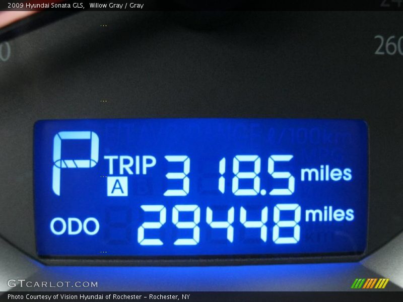 Willow Gray / Gray 2009 Hyundai Sonata GLS
