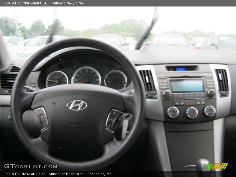 Willow Gray / Gray 2009 Hyundai Sonata GLS