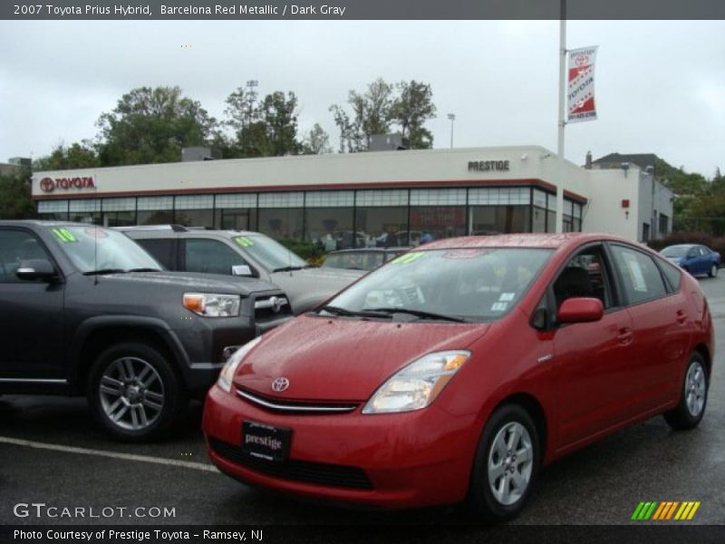 Barcelona Red Metallic / Dark Gray 2007 Toyota Prius Hybrid