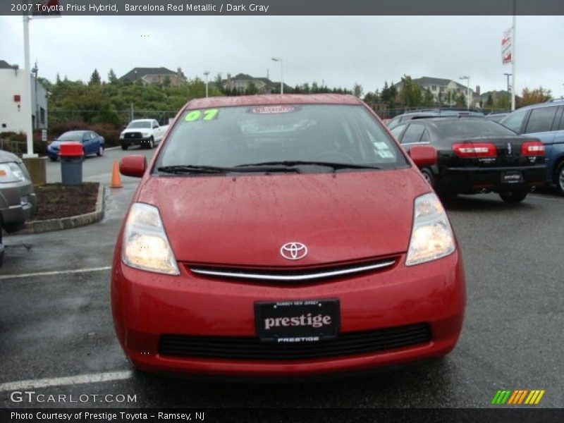 Barcelona Red Metallic / Dark Gray 2007 Toyota Prius Hybrid