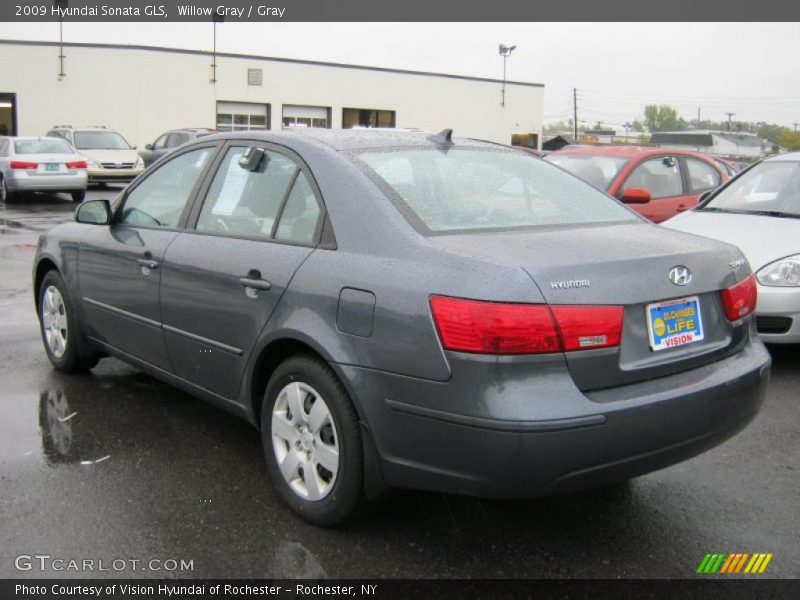 Willow Gray / Gray 2009 Hyundai Sonata GLS