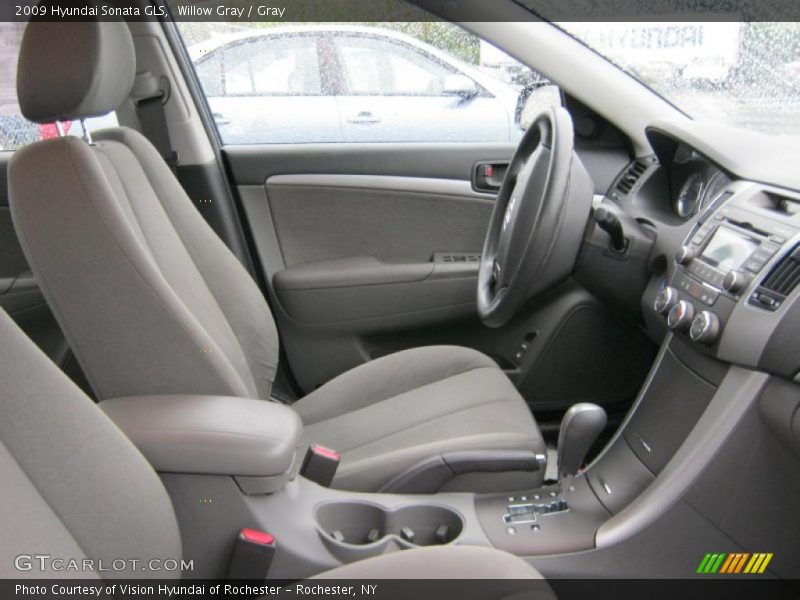 Willow Gray / Gray 2009 Hyundai Sonata GLS