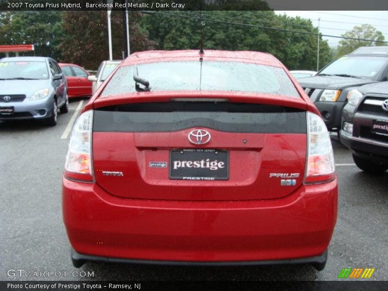 Barcelona Red Metallic / Dark Gray 2007 Toyota Prius Hybrid