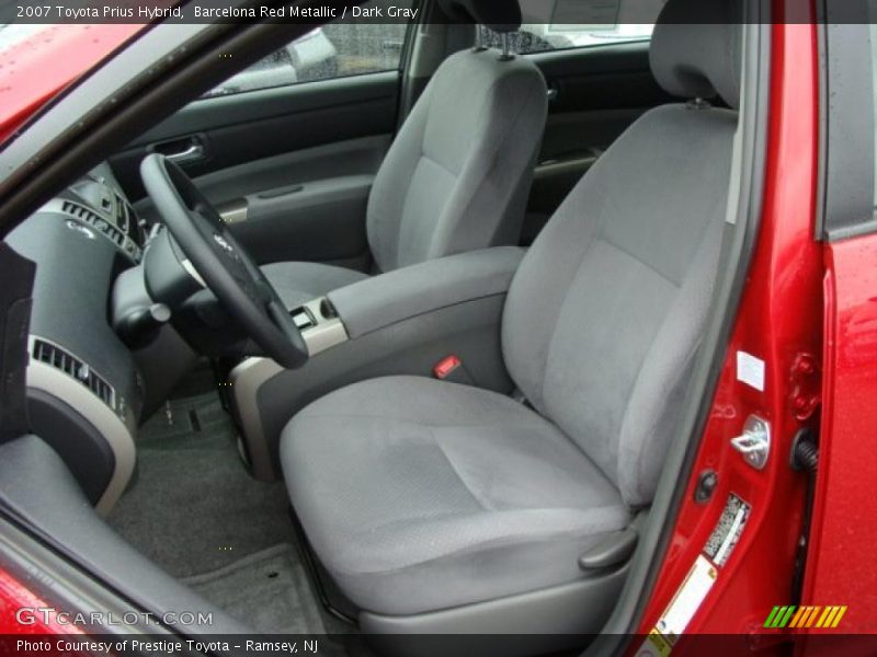 Barcelona Red Metallic / Dark Gray 2007 Toyota Prius Hybrid