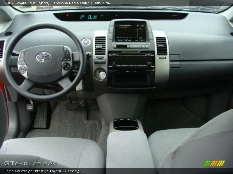 Barcelona Red Metallic / Dark Gray 2007 Toyota Prius Hybrid
