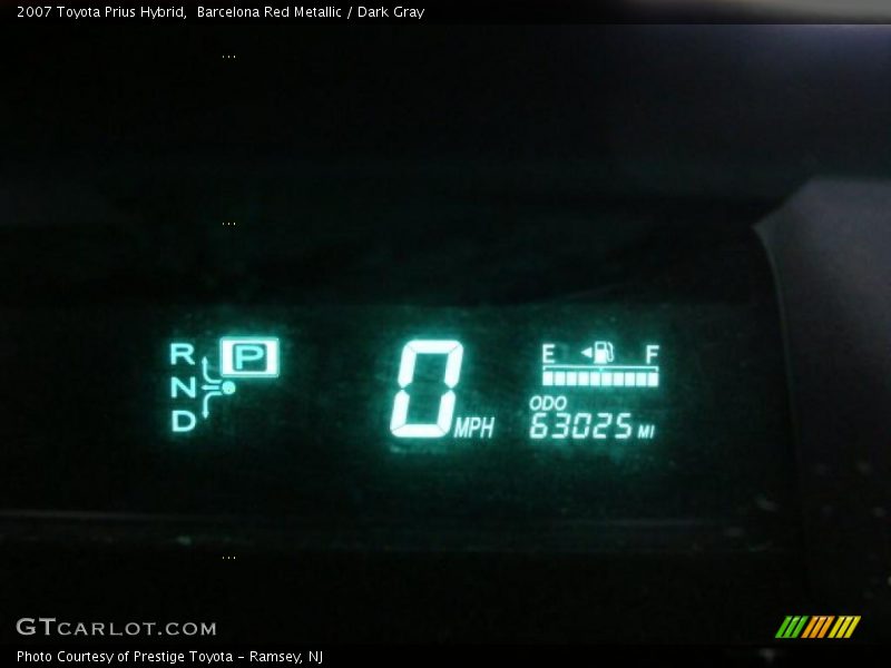 Barcelona Red Metallic / Dark Gray 2007 Toyota Prius Hybrid