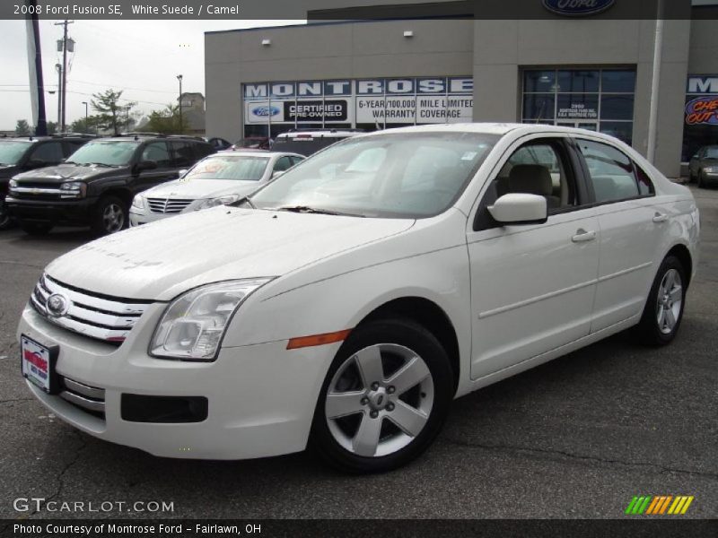 White Suede / Camel 2008 Ford Fusion SE