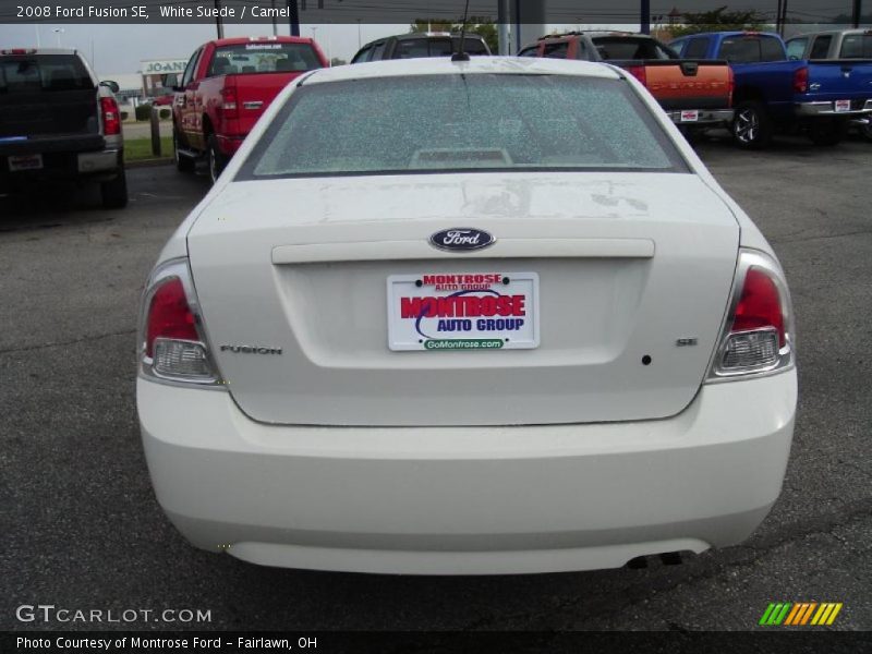 White Suede / Camel 2008 Ford Fusion SE