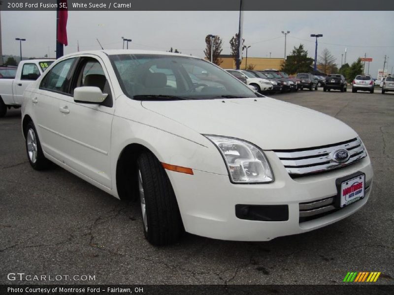 White Suede / Camel 2008 Ford Fusion SE