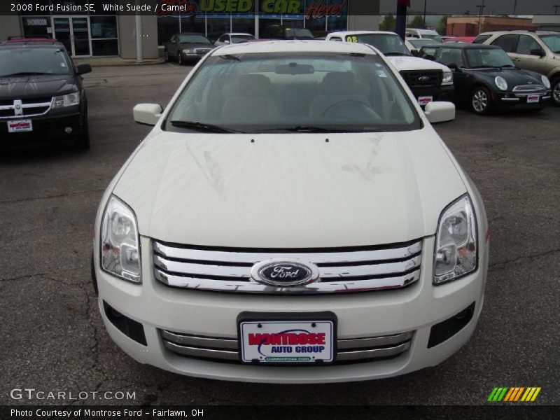 White Suede / Camel 2008 Ford Fusion SE