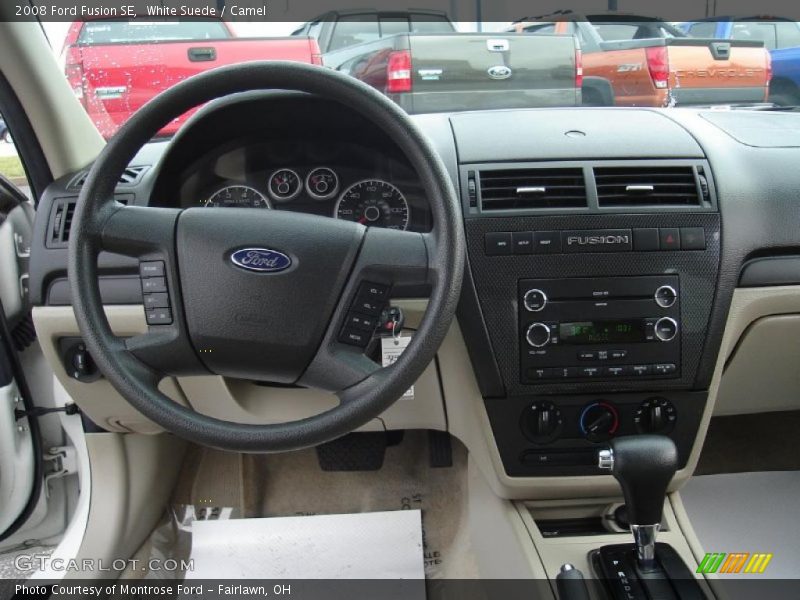 White Suede / Camel 2008 Ford Fusion SE