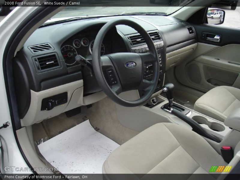 White Suede / Camel 2008 Ford Fusion SE