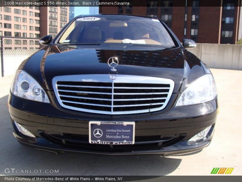 Black / Cashmere/Savanna 2008 Mercedes-Benz S 550 4Matic Sedan