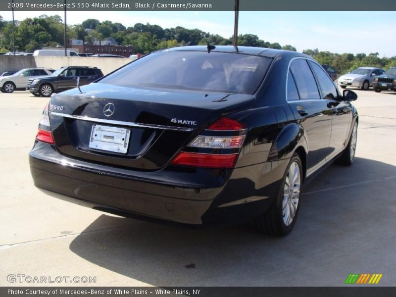 Black / Cashmere/Savanna 2008 Mercedes-Benz S 550 4Matic Sedan
