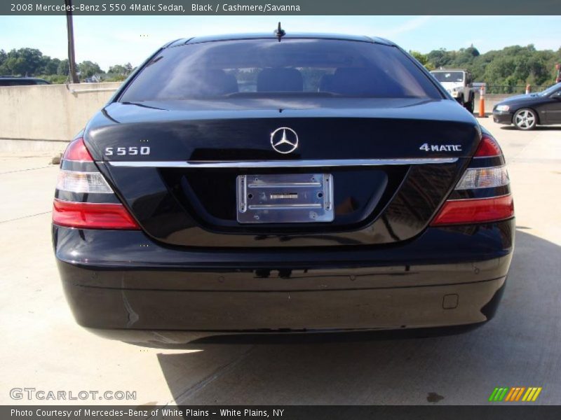 Black / Cashmere/Savanna 2008 Mercedes-Benz S 550 4Matic Sedan