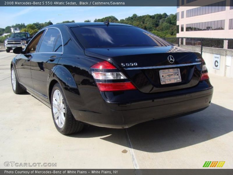 Black / Cashmere/Savanna 2008 Mercedes-Benz S 550 4Matic Sedan