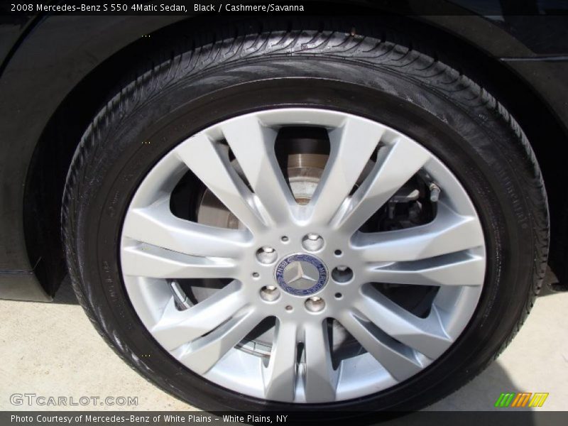Black / Cashmere/Savanna 2008 Mercedes-Benz S 550 4Matic Sedan